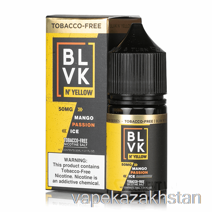 Vape Smoke Mango Passion Ice - BLVK N' Yellow Salts - 30mL 50mg